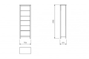 2.08.07.110.6 САГА стеллаж 70 темно-бирюзовый RU в Тобольске - tobolsk.ok-mebel.com | фото