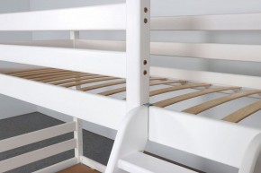 АДЕЛЬ Кровать двухъярусная с наклонной лестницей (белый) в Тобольске - tobolsk.ok-mebel.com | фото 6