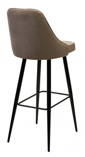 Барный стул NEPAL-BAR БЕЖЕВЫЙ #5, велюр/ черный каркас (H=78cm) М-City в Тобольске - tobolsk.ok-mebel.com | фото 3