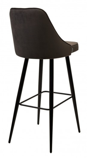 Барный стул NEPAL-BAR ГРАФИТ #14, велюр/ черный каркас (H=78cm) М-City в Тобольске - tobolsk.ok-mebel.com | фото 3