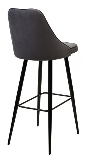 Барный стул NEPAL-BAR СЕРЫЙ #27, велюр/ черный каркас (H=78cm) М-City в Тобольске - tobolsk.ok-mebel.com | фото 3