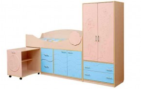 Набор мебели для детской Юниор -12.2 (700*1860) МДФ матовый в Тобольске - tobolsk.ok-mebel.com | фото 1
