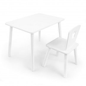 Детский комплект стол и стул «Корона» Rolti Baby (белый/белый, массив березы/мдф) в Тобольске - tobolsk.ok-mebel.com | фото