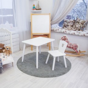 Детский комплект стол и стул «Корона» Rolti Baby (белый/белый, массив березы/мдф) в Тобольске - tobolsk.ok-mebel.com | фото 2