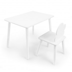 Детский комплект стол и стул «Облачко» Rolti Baby (белый/белый, массив березы/мдф) в Тобольске - tobolsk.ok-mebel.com | фото 1