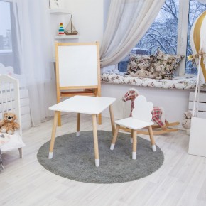Детский комплект стол и стул «Облачко» Rolti Baby (белый/береза, массив березы/мдф) в Тобольске - tobolsk.ok-mebel.com | фото 4