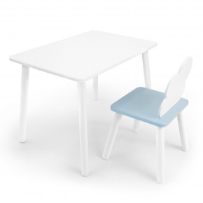 Детский комплект стол и стул «Облачко» Rolti Baby (белый/голубой, массив березы/мдф) в Тобольске - tobolsk.ok-mebel.com | фото 1