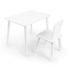 Детский комплект стол и стул «Звезда» Rolti Baby (белый/белый, массив березы/мдф) в Тобольске - tobolsk.ok-mebel.com | фото