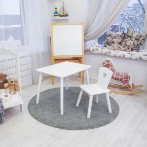Детский комплект стол и стул «Звезда» Rolti Baby (белый/белый, массив березы/мдф) в Тобольске - tobolsk.ok-mebel.com | фото 2
