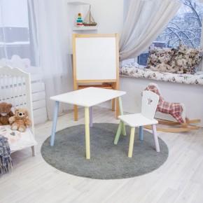Детский комплект стол и стул «Звезда» Rolti Baby (белый/цветной, массив березы/мдф) в Тобольске - tobolsk.ok-mebel.com | фото 2