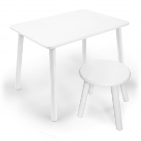 Детский комплект стол и табурет круглый Rolti Baby с накладкой Алфавит (белая столешница/белое сиденье/белые ножки) в Тобольске - tobolsk.ok-mebel.com | фото 3