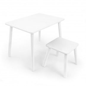 Детский комплект стол и табурет Rolti Baby (белая столешница/белое сиденье/белые ножки) в Тобольске - tobolsk.ok-mebel.com | фото 1