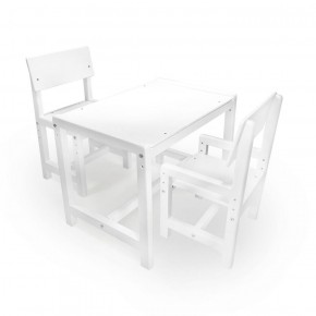 Детский растущий комплект стол и два стула  Я САМ "Лофт" (Белый, Белый) в Тобольске - tobolsk.ok-mebel.com | фото