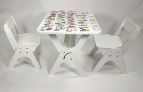 Детский растущий стол-парта и два стула Я САМ "Умка-Дуо" (Алфавит) в Тобольске - tobolsk.ok-mebel.com | фото