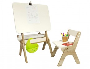 Детский растущий стол-парта и стул Я САМ "Умка" (Дуб/Серый) в Тобольске - tobolsk.ok-mebel.com | фото 3