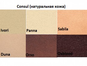 Диван двухместный Алекто Consul натуральная кожа в Тобольске - tobolsk.ok-mebel.com | фото 5