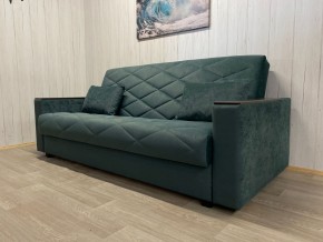 Диван Престиж-15 (НПБ+МДФ) велюр Sensey bottle green в Тобольске - tobolsk.ok-mebel.com | фото