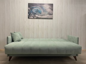 Диван Престиж-3 (НПБ) велюр Sensey mist green в Тобольске - tobolsk.ok-mebel.com | фото 3