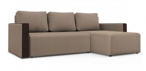 Диван угловой Алиса 3 Vital SAND - Teos Dark Brown в Тобольске - tobolsk.ok-mebel.com | фото