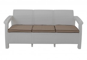 Диван Yalta Premium Sofa 3 Set (Ялта) белый (+подушки под спину) в Тобольске - tobolsk.ok-mebel.com | фото 2