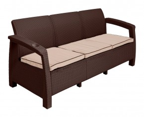 Диван Yalta Premium Sofa 3 Set (Ялта) шоколадный (+подушки под спину) в Тобольске - tobolsk.ok-mebel.com | фото 2