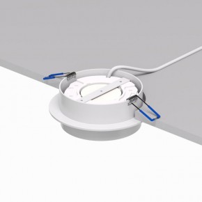 DK2090-WH Встраиваемый светильник FLAT, IP 20, до 15 Вт, GX53, LED, белый, алюминий в Тобольске - tobolsk.ok-mebel.com | фото 3