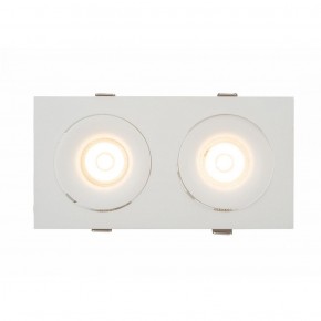 DK2122-WH Встраиваемый светильник, IP 20, 50 Вт, GU10, белый, алюминий в Тобольске - tobolsk.ok-mebel.com | фото