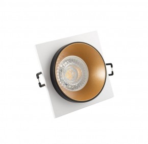 DK2402-GD Встраиваемый светильник, IP 20, 50 Вт, GU10, черный/золотой, алюминий в Тобольске - tobolsk.ok-mebel.com | фото