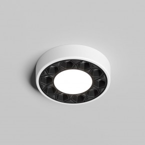DK2440-WB Встраиваемый светильник DUAL 5+5 Вт, LED 4000K, IP 20, d90mm, белый/черный, алюминий/акрил в Тобольске - tobolsk.ok-mebel.com | фото 2