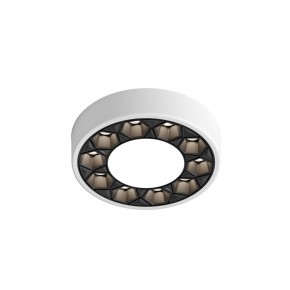 DK2440-WB Встраиваемый светильник DUAL 5+5 Вт, LED 4000K, IP 20, d90mm, белый/черный, алюминий/акрил в Тобольске - tobolsk.ok-mebel.com | фото 4