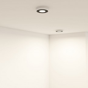 DK2440-WB Встраиваемый светильник DUAL 5+5 Вт, LED 4000K, IP 20, d90mm, белый/черный, алюминий/акрил в Тобольске - tobolsk.ok-mebel.com | фото 6