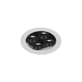 DK2510-WB Встраиваемый светильник SPACE со светодиодом d65 220V 8W 38° 4000К IP20 белый/черный алюминий в Тобольске - tobolsk.ok-mebel.com | фото 4