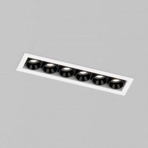 DK2514-WB Встраиваемый светильник SPACE со светодиодом L126mm 220V 10W 38° 4000К IP20 белый/черный алюминий в Тобольске - tobolsk.ok-mebel.com | фото