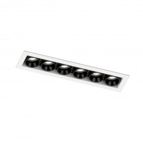 DK2514-WB Встраиваемый светильник SPACE со светодиодом L126mm 220V 10W 38° 4000К IP20 белый/черный алюминий в Тобольске - tobolsk.ok-mebel.com | фото 5