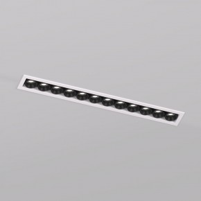 DK2515-WB Встраиваемый светильник SPACE со светодиодом L240mm 220V 20W 38° 4000К IP20 белый/черный алюминий в Тобольске - tobolsk.ok-mebel.com | фото