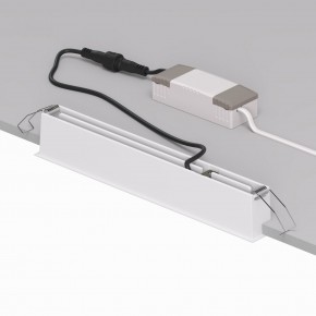 DK2515-WB Встраиваемый светильник SPACE со светодиодом L240mm 220V 20W 38° 4000К IP20 белый/черный алюминий в Тобольске - tobolsk.ok-mebel.com | фото 3