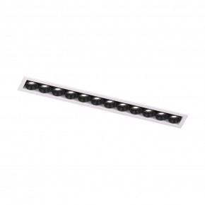DK2515-WB Встраиваемый светильник SPACE со светодиодом L240mm 220V 20W 38° 4000К IP20 белый/черный алюминий в Тобольске - tobolsk.ok-mebel.com | фото 4