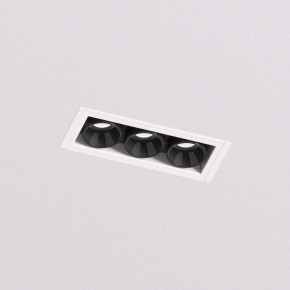 DK2530-WB Встраиваемый светильник SPACE со светодиодом под шпатлевку L69mm 220V 6W 38° 4000К IP20 белый/черный алюминий в Тобольске - tobolsk.ok-mebel.com | фото