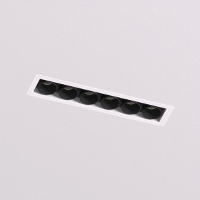 DK2531-WB Встраиваемый светильник SPACE со светодиодом под шпатлевку L126mm 220V 10W 38° 4000К IP20 белый/черный алюминий в Тобольске - tobolsk.ok-mebel.com | фото 2
