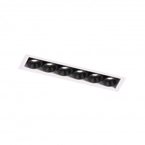 DK2531-WB Встраиваемый светильник SPACE со светодиодом под шпатлевку L126mm 220V 10W 38° 4000К IP20 белый/черный алюминий в Тобольске - tobolsk.ok-mebel.com | фото 6
