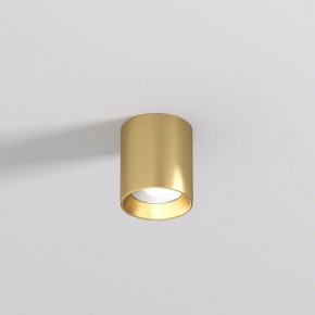 DK2610-SB Накладной светильник SHINE TUBE со светодиодом, D70*H80, IP20, 3000К, 10W, RA?90, сатинированная латунь, алюминий в Тобольске - tobolsk.ok-mebel.com | фото