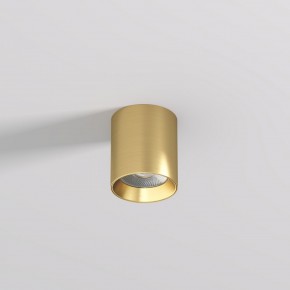 DK2610-SB Накладной светильник SHINE TUBE со светодиодом, D70*H80, IP20, 3000К, 10W, RA?90, сатинированная латунь, алюминий в Тобольске - tobolsk.ok-mebel.com | фото 2