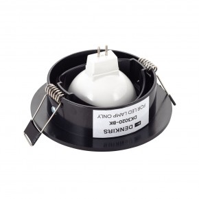 DK3020-BK Встраиваемый светильник, IP 20, 10 Вт, GU5.3, LED, черный, пластик в Тобольске - tobolsk.ok-mebel.com | фото 3