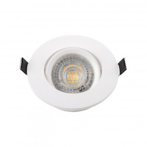 DK3020-WH Встраиваемый светильник, IP 20, 10 Вт, GU5.3, LED, белый, пластик в Тобольске - tobolsk.ok-mebel.com | фото 2