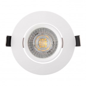 DK3020-WH Встраиваемый светильник, IP 20, 10 Вт, GU5.3, LED, белый, пластик в Тобольске - tobolsk.ok-mebel.com | фото