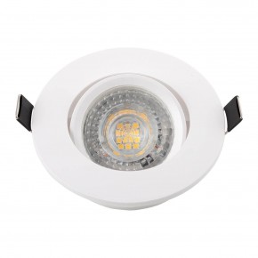 DK3020-WH Встраиваемый светильник, IP 20, 10 Вт, GU5.3, LED, белый, пластик в Тобольске - tobolsk.ok-mebel.com | фото 4