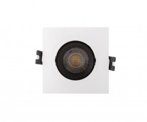 DK3021-WB Встраиваемый светильник, IP 20, 10 Вт, GU5.3, LED, белый/черный, пластик в Тобольске - tobolsk.ok-mebel.com | фото 1