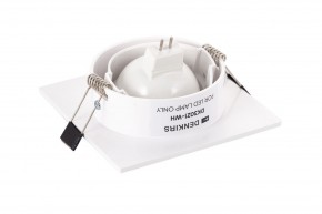DK3021-WH Встраиваемый светильник, IP 20, 10 Вт, GU5.3, LED, белый, пластик в Тобольске - tobolsk.ok-mebel.com | фото 4
