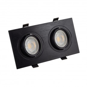 DK3022-BK Встраиваемый светильник, IP 20, 10 Вт, GU5.3, LED, черный, пластик в Тобольске - tobolsk.ok-mebel.com | фото