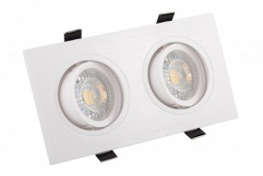 DK3022-WH Встраиваемый светильник, IP 20, 10 Вт, GU5.3, LED, белый, пластик в Тобольске - tobolsk.ok-mebel.com | фото